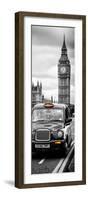 London Taxi and Big Ben - London - UK - England - United Kingdom - Europe - Door Poster-Philippe Hugonnard-Framed Photographic Print