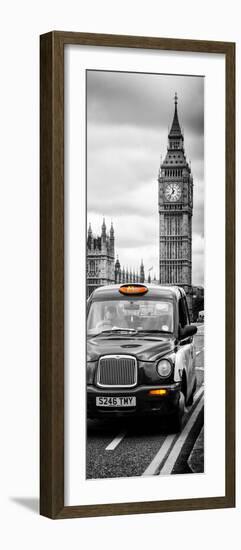 London Taxi and Big Ben - London - UK - England - United Kingdom - Europe - Door Poster-Philippe Hugonnard-Framed Photographic Print