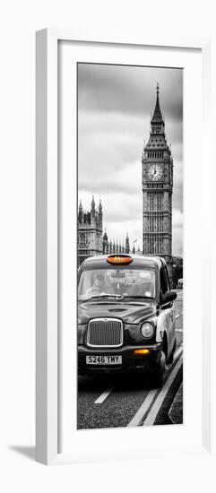 London Taxi and Big Ben - London - UK - England - United Kingdom - Europe - Door Poster-Philippe Hugonnard-Framed Photographic Print