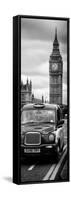 London Taxi and Big Ben - London - UK - England - United Kingdom - Europe - Door Poster-Philippe Hugonnard-Framed Stretched Canvas