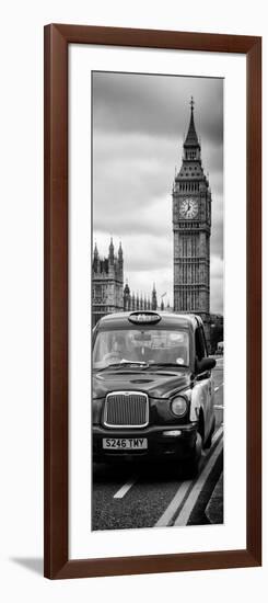 London Taxi and Big Ben - London - UK - England - United Kingdom - Europe - Door Poster-Philippe Hugonnard-Framed Photographic Print