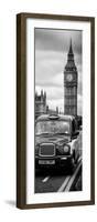 London Taxi and Big Ben - London - UK - England - United Kingdom - Europe - Door Poster-Philippe Hugonnard-Framed Photographic Print