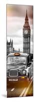 London Taxi and Big Ben - London - UK - England - United Kingdom - Europe - Door Poster-Philippe Hugonnard-Mounted Photographic Print