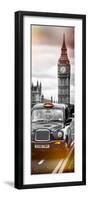 London Taxi and Big Ben - London - UK - England - United Kingdom - Europe - Door Poster-Philippe Hugonnard-Framed Premium Photographic Print