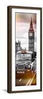 London Taxi and Big Ben - London - UK - England - United Kingdom - Europe - Door Poster-Philippe Hugonnard-Framed Photographic Print