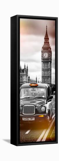 London Taxi and Big Ben - London - UK - England - United Kingdom - Europe - Door Poster-Philippe Hugonnard-Framed Stretched Canvas