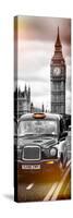 London Taxi and Big Ben - London - UK - England - United Kingdom - Europe - Door Poster-Philippe Hugonnard-Stretched Canvas