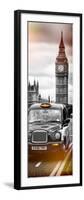 London Taxi and Big Ben - London - UK - England - United Kingdom - Europe - Door Poster-Philippe Hugonnard-Framed Photographic Print