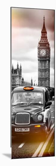 London Taxi and Big Ben - London - UK - England - United Kingdom - Europe - Door Poster-Philippe Hugonnard-Mounted Photographic Print