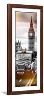 London Taxi and Big Ben - London - UK - England - United Kingdom - Europe - Door Poster-Philippe Hugonnard-Framed Photographic Print