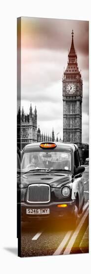 London Taxi and Big Ben - London - UK - England - United Kingdom - Europe - Door Poster-Philippe Hugonnard-Stretched Canvas