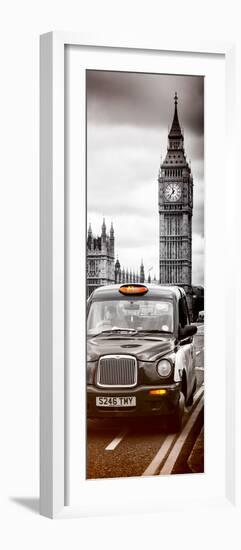 London Taxi and Big Ben - London - UK - England - United Kingdom - Europe - Door Poster-Philippe Hugonnard-Framed Photographic Print