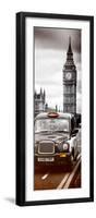 London Taxi and Big Ben - London - UK - England - United Kingdom - Europe - Door Poster-Philippe Hugonnard-Framed Premium Photographic Print