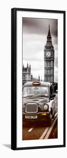 London Taxi and Big Ben - London - UK - England - United Kingdom - Europe - Door Poster-Philippe Hugonnard-Framed Photographic Print