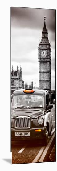 London Taxi and Big Ben - London - UK - England - United Kingdom - Europe - Door Poster-Philippe Hugonnard-Mounted Photographic Print