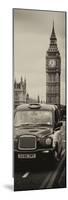 London Taxi and Big Ben - London - UK - England - United Kingdom - Europe - Door Poster-Philippe Hugonnard-Mounted Photographic Print