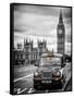 London Taxi and Big Ben - London - UK - England - United Kingdom - Europe-Philippe Hugonnard-Framed Stretched Canvas