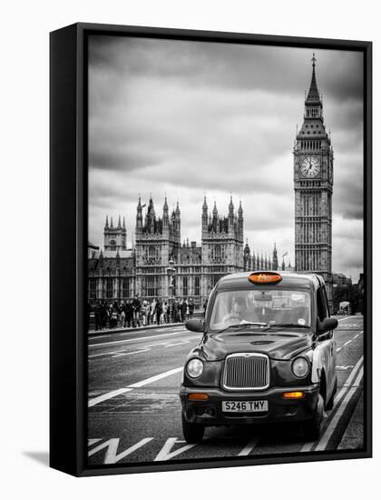 London Taxi and Big Ben - London - UK - England - United Kingdom - Europe-Philippe Hugonnard-Framed Stretched Canvas