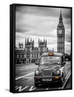 London Taxi and Big Ben - London - UK - England - United Kingdom - Europe-Philippe Hugonnard-Framed Stretched Canvas