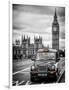 London Taxi and Big Ben - London - UK - England - United Kingdom - Europe-Philippe Hugonnard-Framed Photographic Print