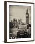 London Taxi and Big Ben - London - UK - England - United Kingdom - Europe-Philippe Hugonnard-Framed Photographic Print