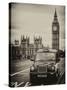 London Taxi and Big Ben - London - UK - England - United Kingdom - Europe-Philippe Hugonnard-Stretched Canvas