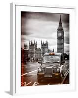London Taxi and Big Ben - London - UK - England - United Kingdom - Europe-Philippe Hugonnard-Framed Photographic Print