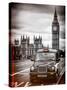 London Taxi and Big Ben - London - UK - England - United Kingdom - Europe-Philippe Hugonnard-Stretched Canvas