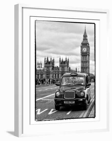 London Taxi and Big Ben - London - UK - England - United Kingdom - Europe-Philippe Hugonnard-Framed Photographic Print