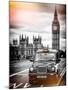London Taxi and Big Ben - London - UK - England - United Kingdom - Europe-Philippe Hugonnard-Mounted Photographic Print