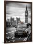 London Taxi and Big Ben - London - UK - England - United Kingdom - Europe-Philippe Hugonnard-Framed Art Print