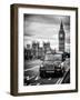 London Taxi and Big Ben - London - UK - England - United Kingdom - Europe-Philippe Hugonnard-Framed Art Print