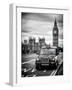 London Taxi and Big Ben - London - UK - England - United Kingdom - Europe-Philippe Hugonnard-Framed Art Print