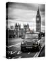 London Taxi and Big Ben - London - UK - England - United Kingdom - Europe-Philippe Hugonnard-Stretched Canvas