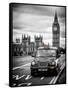 London Taxi and Big Ben - London - UK - England - United Kingdom - Europe-Philippe Hugonnard-Framed Stretched Canvas