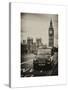 London Taxi and Big Ben - London - UK - England - United Kingdom - Europe-Philippe Hugonnard-Stretched Canvas