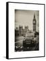 London Taxi and Big Ben - London - UK - England - United Kingdom - Europe-Philippe Hugonnard-Framed Stretched Canvas