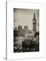 London Taxi and Big Ben - London - UK - England - United Kingdom - Europe-Philippe Hugonnard-Stretched Canvas