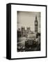 London Taxi and Big Ben - London - UK - England - United Kingdom - Europe-Philippe Hugonnard-Framed Stretched Canvas