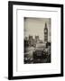 London Taxi and Big Ben - London - UK - England - United Kingdom - Europe-Philippe Hugonnard-Framed Art Print