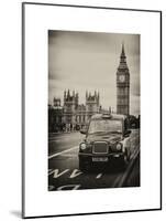 London Taxi and Big Ben - London - UK - England - United Kingdom - Europe-Philippe Hugonnard-Mounted Art Print