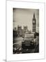 London Taxi and Big Ben - London - UK - England - United Kingdom - Europe-Philippe Hugonnard-Mounted Art Print