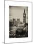 London Taxi and Big Ben - London - UK - England - United Kingdom - Europe-Philippe Hugonnard-Mounted Art Print