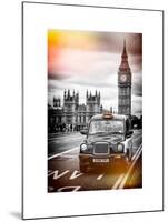 London Taxi and Big Ben - London - UK - England - United Kingdom - Europe-Philippe Hugonnard-Mounted Art Print