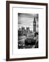 London Taxi and Big Ben - London - UK - England - United Kingdom - Europe-Philippe Hugonnard-Framed Art Print