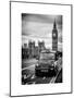 London Taxi and Big Ben - London - UK - England - United Kingdom - Europe-Philippe Hugonnard-Mounted Art Print