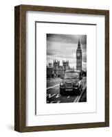 London Taxi and Big Ben - London - UK - England - United Kingdom - Europe-Philippe Hugonnard-Framed Art Print