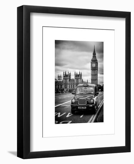 London Taxi and Big Ben - London - UK - England - United Kingdom - Europe-Philippe Hugonnard-Framed Art Print