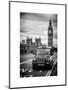 London Taxi and Big Ben - London - UK - England - United Kingdom - Europe-Philippe Hugonnard-Mounted Art Print