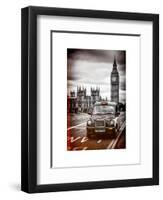 London Taxi and Big Ben - London - UK - England - United Kingdom - Europe-Philippe Hugonnard-Framed Art Print